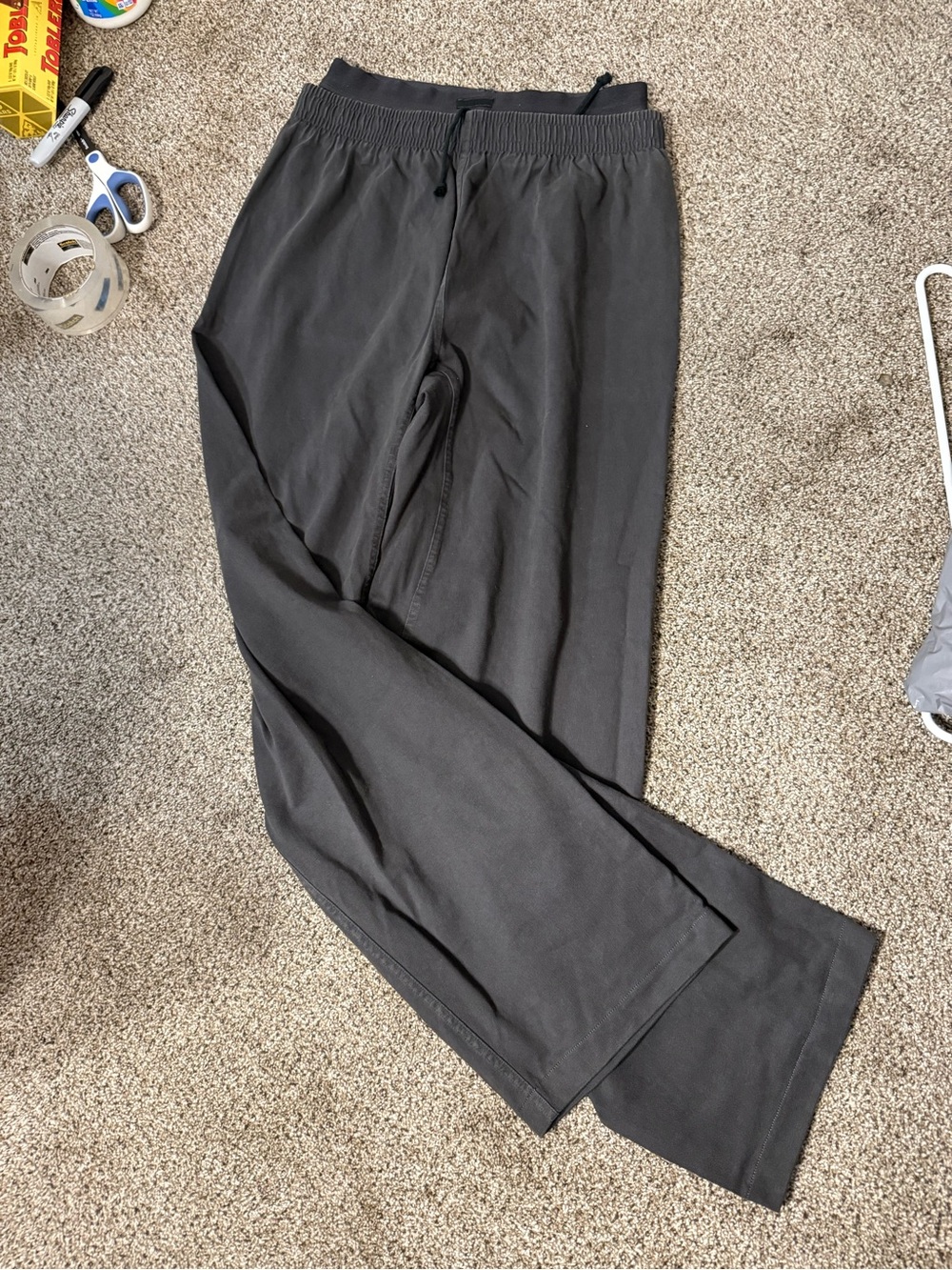 Skims Outdoor Double Waisted Pants in Washed Onyx sz XS
